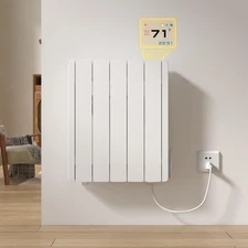 Electric Wall Heater for Indoor Use LED Display 800W Adjusting Thermostat Con...