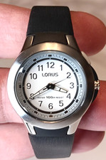 lorus by seiko women's watch 24mm z001-x009 water resistant 10 bar 100m new batt