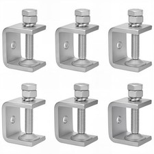 Stainless Steel Small C Clamp Set, 1 Inch Heavy Duty Metal C-clamp, Mini Tige...