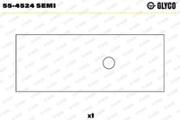 Glyco 55-4524 Semi Lagerbuchse, Pleuel