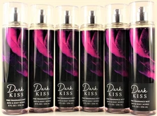 QTY 6 - Bath & Body Works DARK KISS Fine Fragrance Body Mist Spray 8Oz