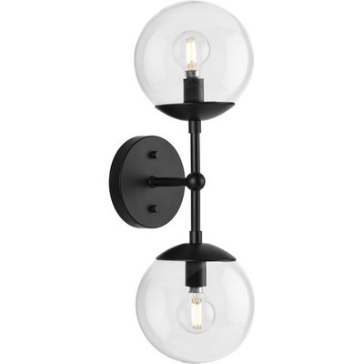 Progress Lighting P710114 Atwell 2 Light 18'' Tall Wall Sconce - Black