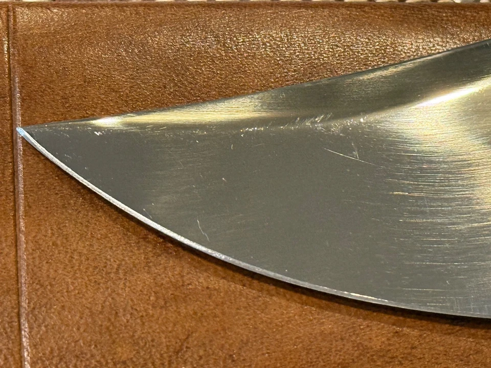 1981 Vtg 9" Blade WESTERN CUTLERY W-49 * Fine Bowie Fighting Knife & Sheath USA - Image 4 of 4