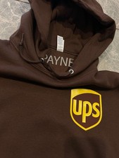 (XL) PERSONALIZED UPS Work Hoodie Custom swea...