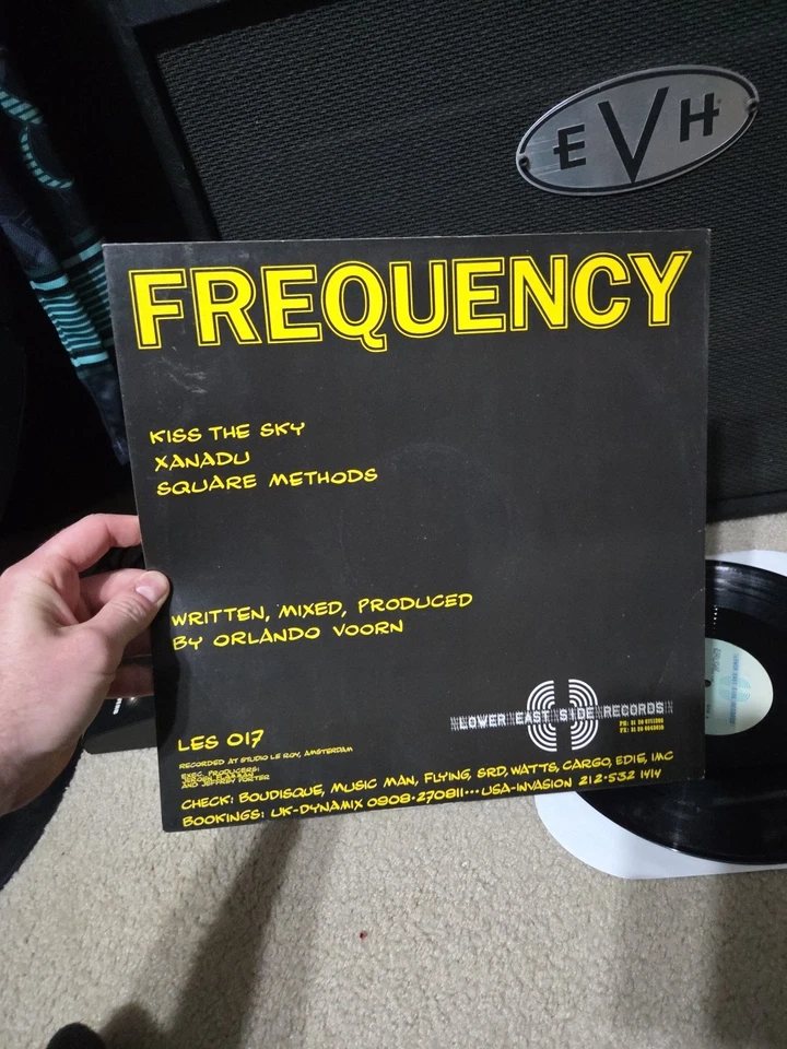 Frequency Kiss The Sky Vinyl 12' Single 1991 1st Netherlands Press VG+/VG+ Foto 3 de 4