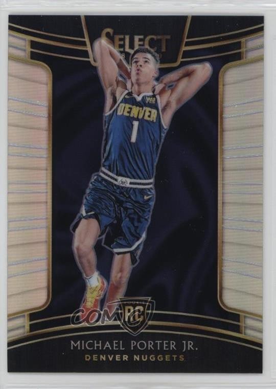 2018-19 Panini Select Concourse Silver Prizm Michael Porter Jr #37 1a39