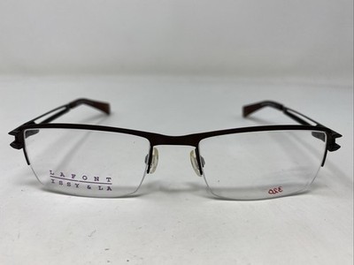 LAFONT ISSY & LA France EBISU 500 50-18-130 Brown Eyeglasses Frame 149X