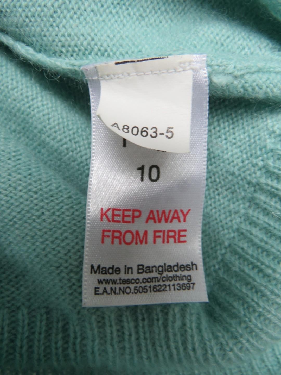 Florence & Fred 100percent Cashmere Spearmint Blue Scoop Neck Jumper 10 image 7