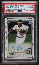 2020 Bowman Chrome Prospects Auto Robert Puason #CPA-RP PSA 10 GEM MT Auto 0y2q