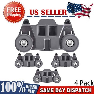 4 Pack W10195416 Dishwasher Lower Rack Wheel W10195416V, AP5983730, PS11722152