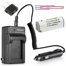 Kastar Battery Travel Charger for Canon NB-9L CB-2LB Canon PowerShot N2 Camera