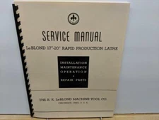 LeBlond 13” Rapid Production Lathe Service Manual