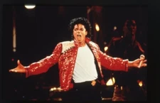 Michael Jackson 1984 Victory Tour dancing on stage Original 35mm Transparency 