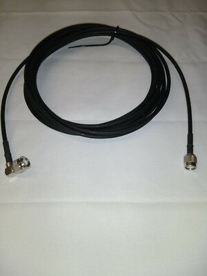 Leoni L Rg223 19ft TNC 90 Degree Connector to TNC Male Straight Connector New