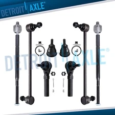 Front Lower Ball Joints Sway Bars Tierods for Dodge Grand Caravan Town & Country