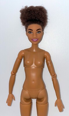 Barbie Careers Boxer Made to Move Hybrid NUDE Articulated Brunette Doll Alec NEW