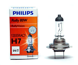 2x Philips H7 80W 12V PX26d 12035RAC1 Clear White Headlight Off-Road Auto Lampe