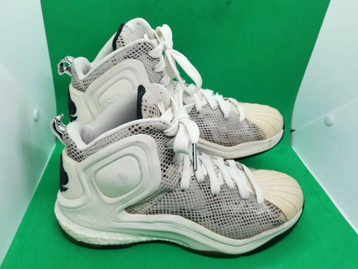 D Rose 5 Boost Superstar C77249 Basketball Men&#039;s Sz 8 Off Wht |