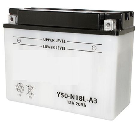 Batterie moto Y50-N18L-A3 12V 20Ah de qualité supérieure pour Virago XV1000