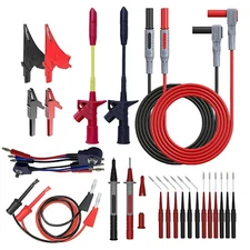 26pcs Multimeter Test Lead Kit Alligator Clips Potentiometer Test Plug Probe Pen