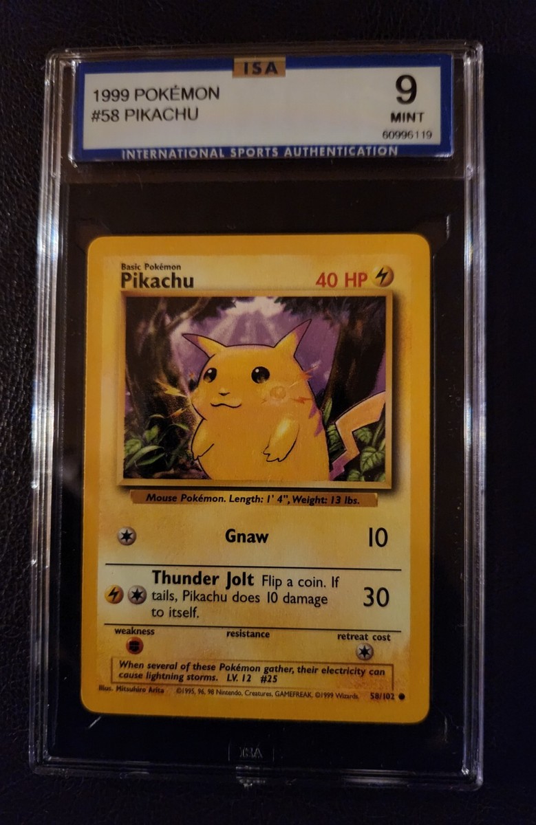 58/102 Pikachu 1999 Pokémon | eBay