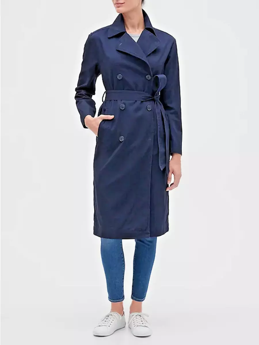 Navy cheap trench womens