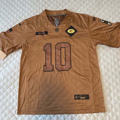 Jordan Love Jersey Salute To Service Green Bay Packers medium Camo Stitched Mens - Picture 5 of 6