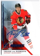2014-15 SP Game Used Autographs Blue #196 Trevor van Riemsdyk