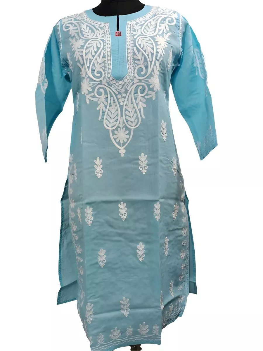 Kurti With Kashmiri Aari and Kardana Work, Embroidered Tunics, Long Women  Kurta - Etsy Norway