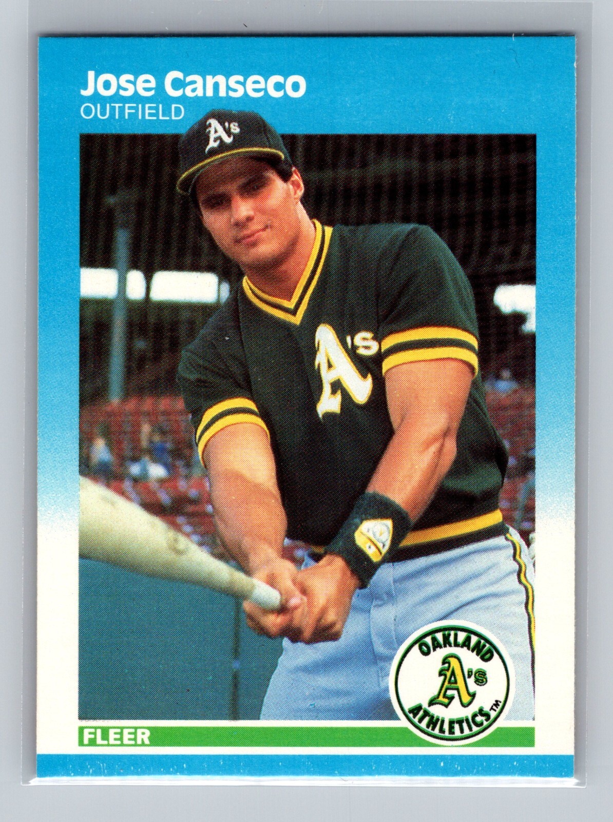 1987 Fleer Jose Canseco #389 - Oakland Athletics A's
