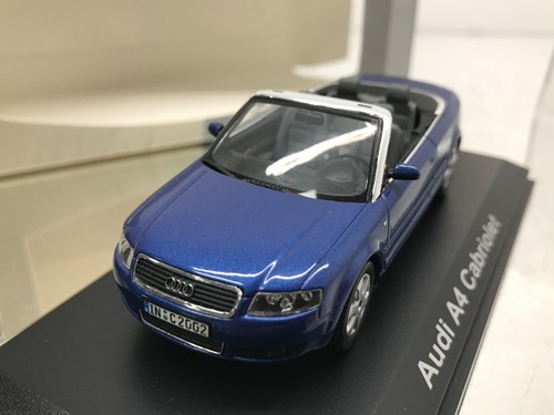 NOREV AUDI A4 B6 CABRIOLET 3.0 V6 -CARIBIAN BLUE MET. 1:43- GOOD IN DEALER BOX - Picture 5 of 9