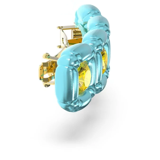 Swarovski Dulcis hair clip Cushion cut crystals Blue #5617239 New in Box $250 - Image 4 of 4