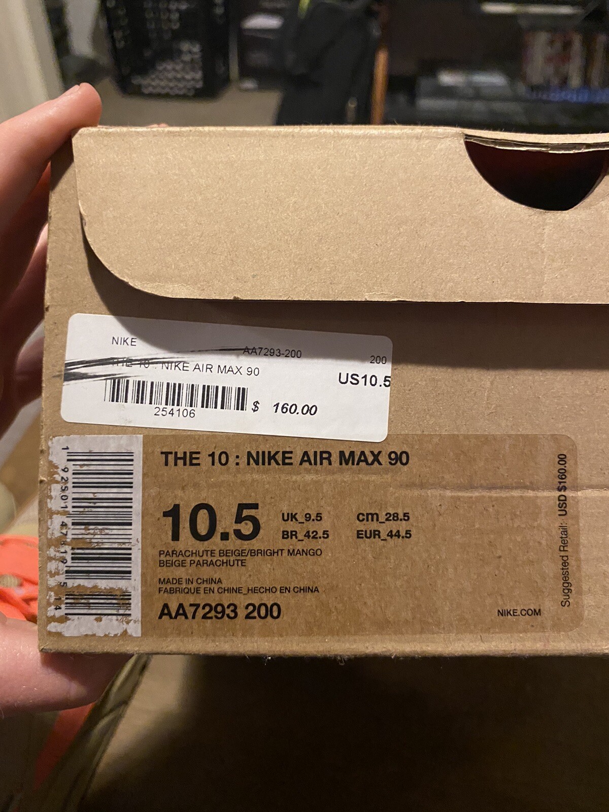 Size 10.5 - Nike Air Max 90 x OFF-WHITE Desert Ore 2019 for sale online |  eBay