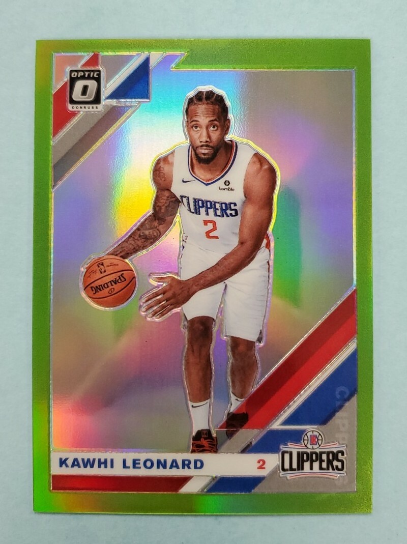 2019/20 Donruss Optic Kawhi Leonard Lime Green Prizm #30 Card /149