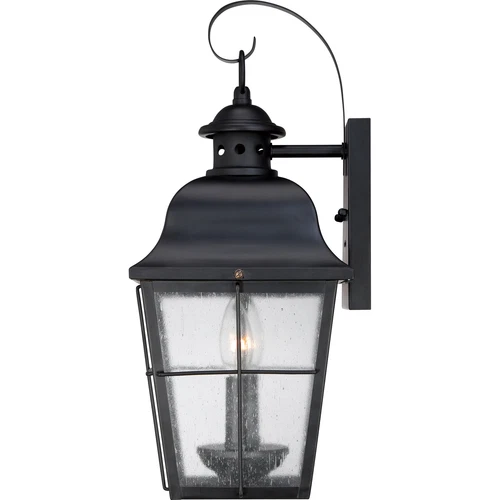Quoizel MHE8409K Millhouse 2 Light Medium Wall Lantern Fixture, Mystic Black - Picture 4 of 4