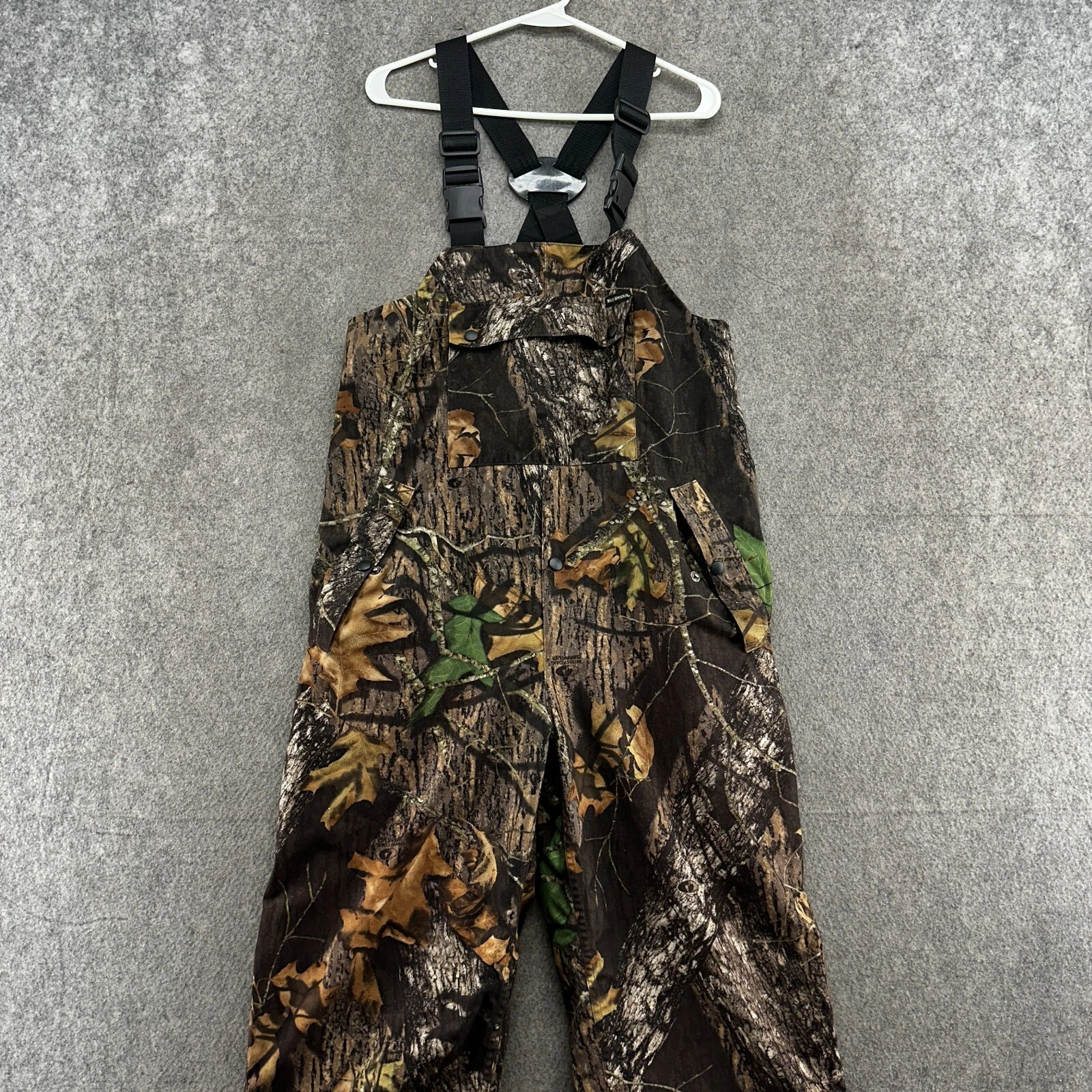 Wolf Mountain Bib Overall Men M Brown Mossy Oak Break Up Camo Hunting Outdoor