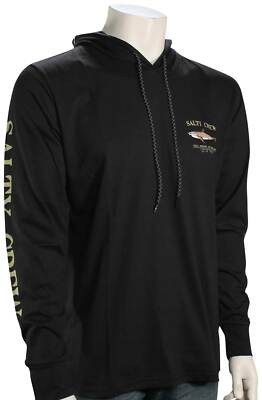 Salty Crew Bruce Tech Pullover Hoody - Black - New