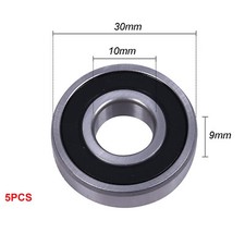 5PCS 6200RS 10x30mmx9mm AKA 6200-2RS Double Shielded Ball Bearing