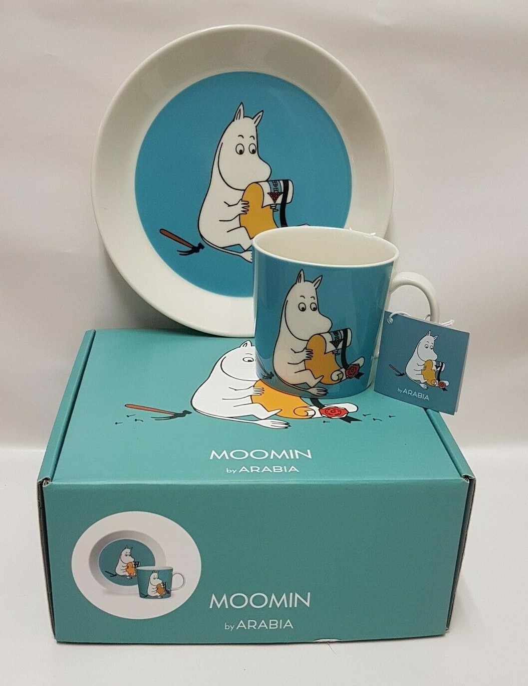 Tove Slotte Moomin Moomintroll Mug & Plate 2013 Giftbox Arabia Finland Brand New eBay