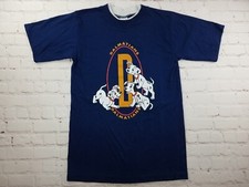 VTG 90s 101 Dalmatians Blue The Disney Store Graphic Tee T Shirt RARE Size MED