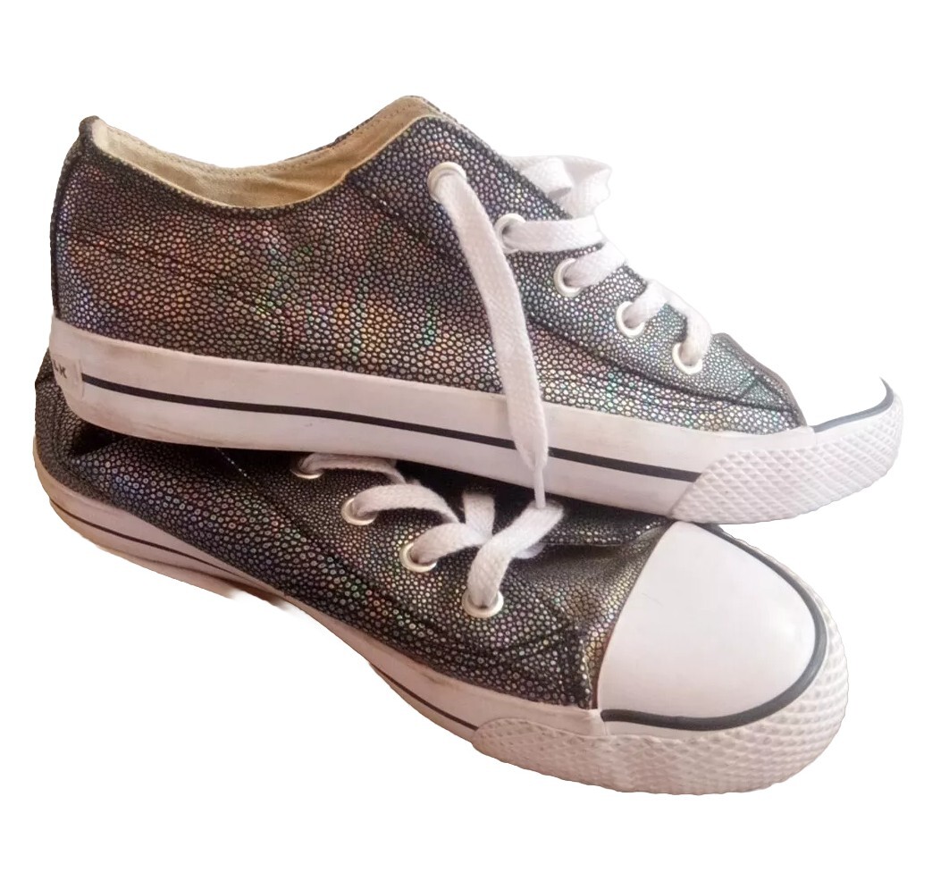 Airwalk Sneakers Y2K Legacee Gunmetal Rainbow Oil Slick Gray Low