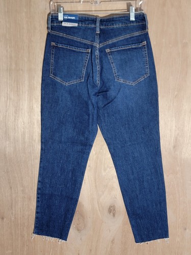 old navy jeans womens size 4 OG straight ankle high rise stretch buttonfly blue - Picture 4 of 9
