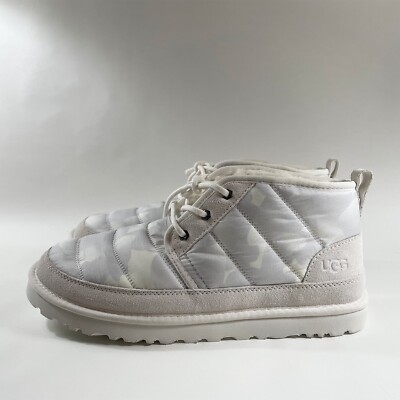 Neumel LTA Peace White Camo UGG Neumel LTA Peace Camo White Poppy Classic Plush Boots  main image 4