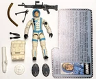 GI JOE COBRA 1990 SUB-ZERO WINTER OPS SPECIALIST WITH WEAPONS FILE CARD