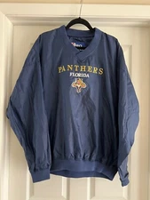 Vintage Florida Panthers Pro Player V-Neck Pullover Size L 90s NHL Hockey