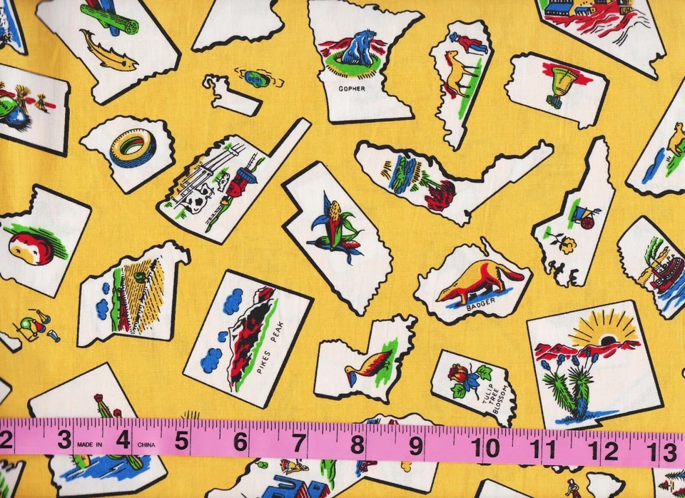 Tela de edredón 100 % algodón estampado amarillo por yarda Kaufman SEA to SHINING SEA por yarda Foto 2 de 2