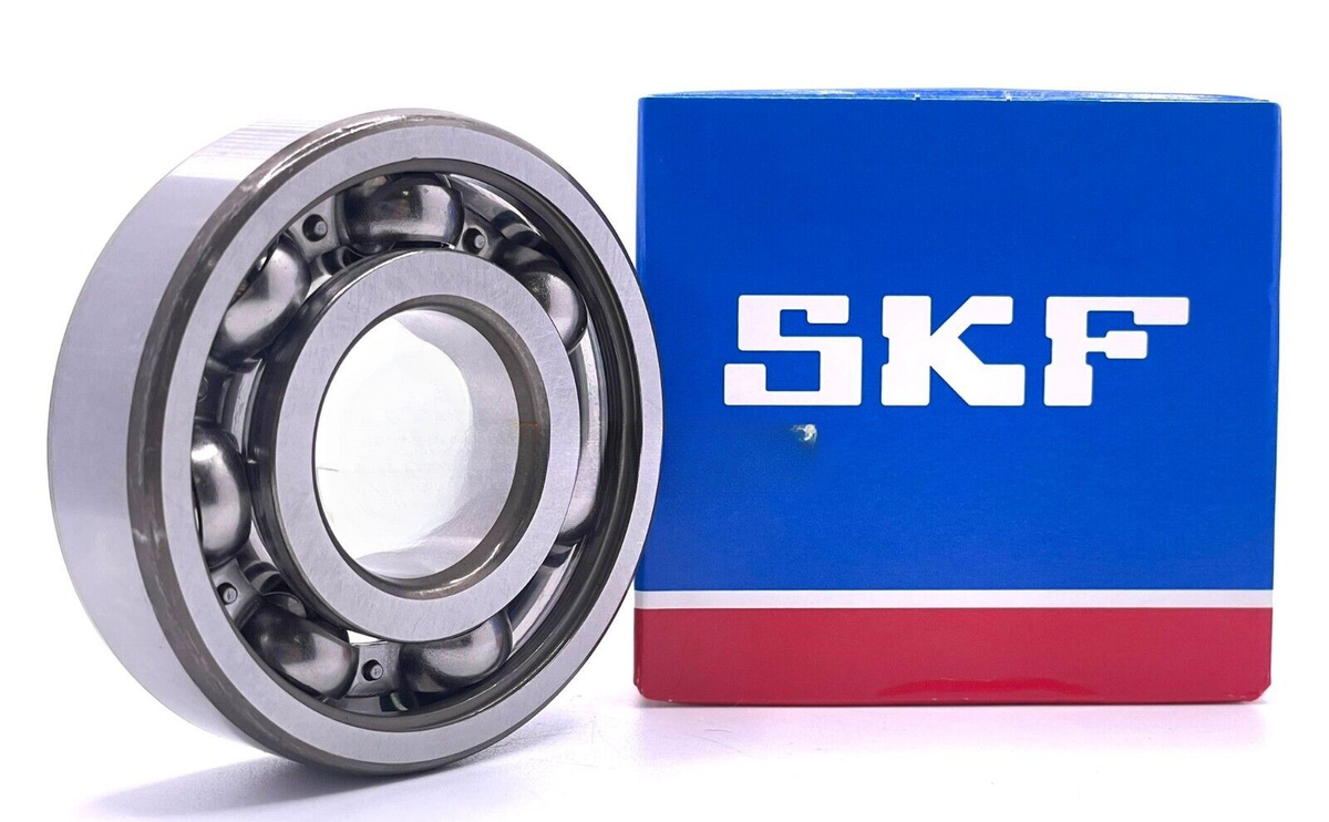SKF 6207 DEEP GROOVE BALL BEARING, OPEN TYPE, NO SEALS 35x72x17 mm