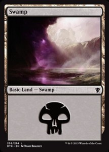 Swamp (256) - Foil x1 - Dragons of Tarkir - NM-Mint, English - Dragons of Tarkir