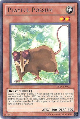 3 x Yu-Gi-Oh Card - DREV-EN007 - PLAYFUL POSSUM (rare) - NM - 第 1/1 張圖片
