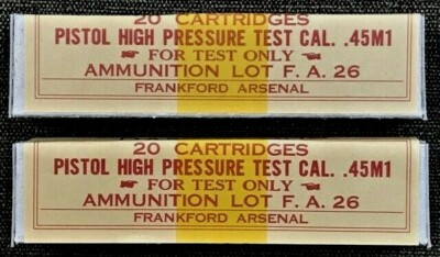 Frankford Arsenal M1911 .45 ACP WWII Replica Ammo Box – 50 Round Cardboard Box, Early War Style